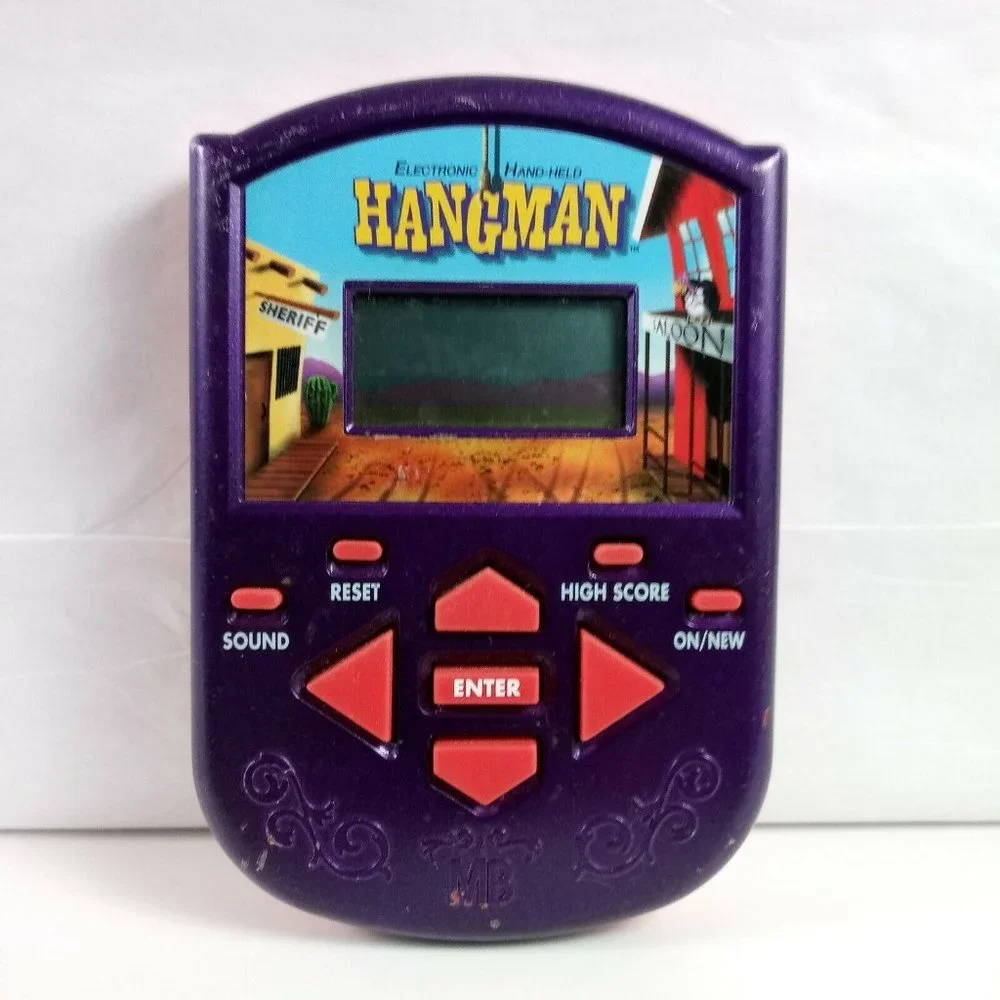 Electronic Handheld HANGMAN Video Game Vintage Retro Throwback